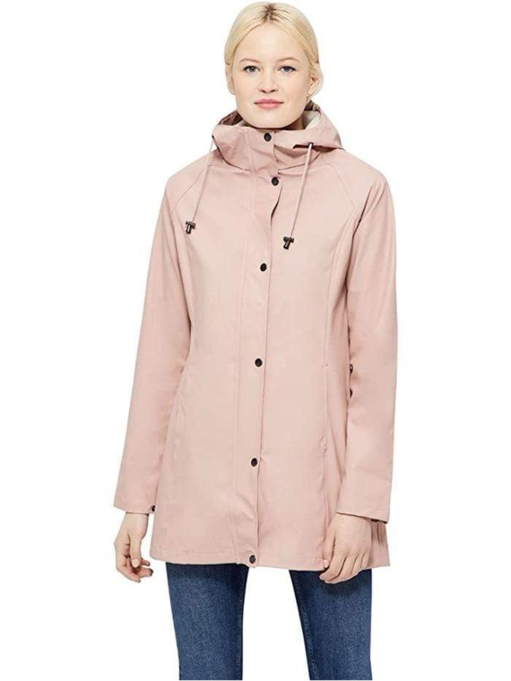 Ilse Jacobsen Pale Pink Hooded Trench Coat